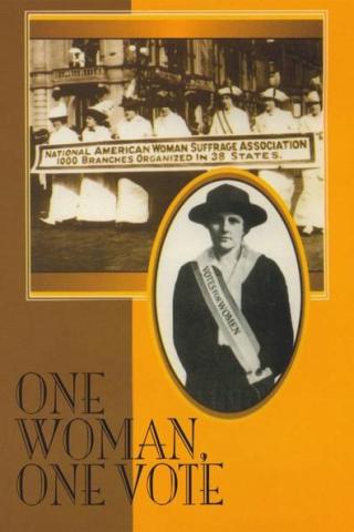 Cover image of the PBS Video One Woman, One Vote featuring black and white photos of women suffragists