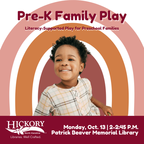 photo of smiling child and text of date and time of program