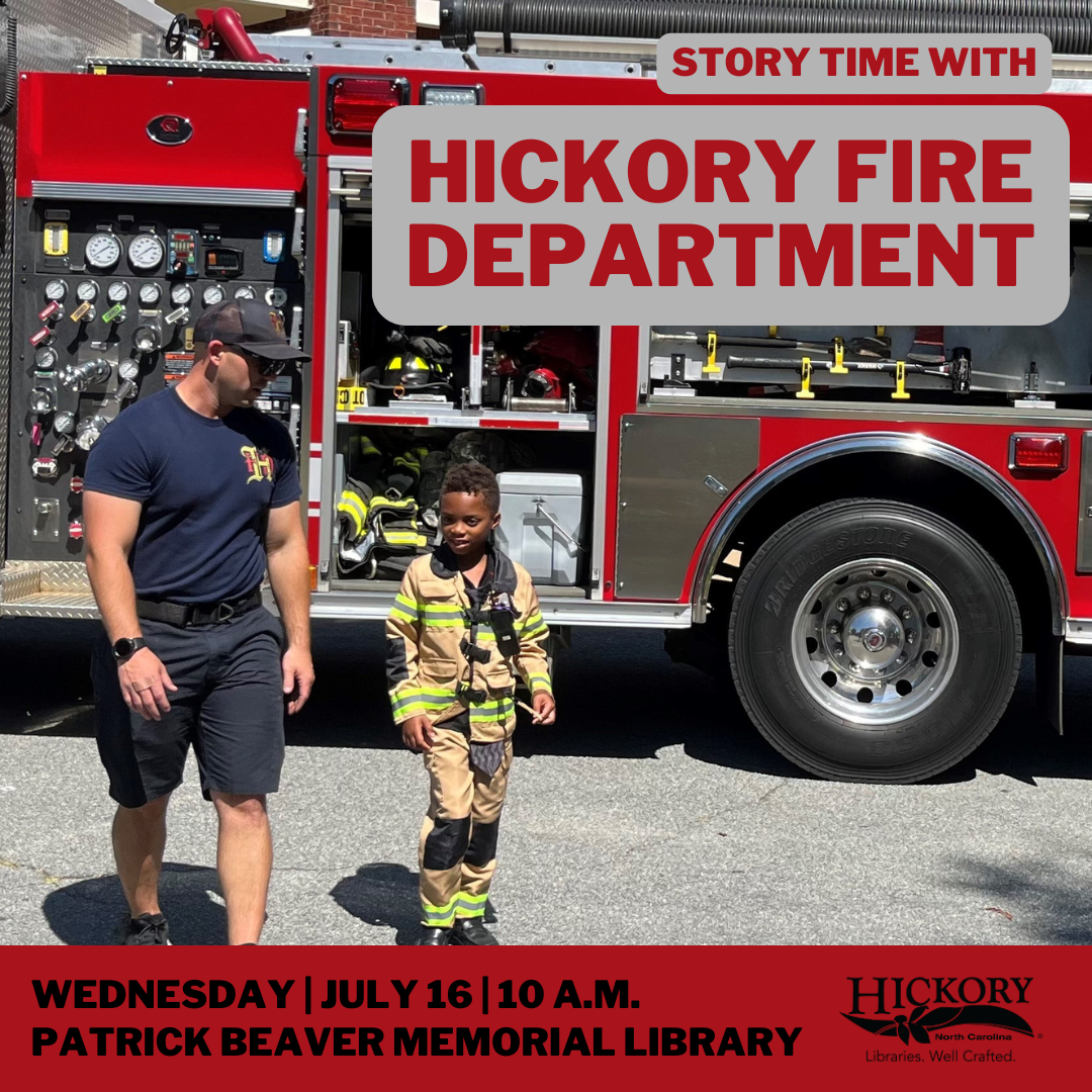 Story Time with Hickory Fire Department