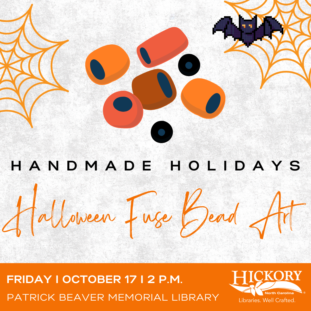 illustration of beads and halloween spider webs and bat