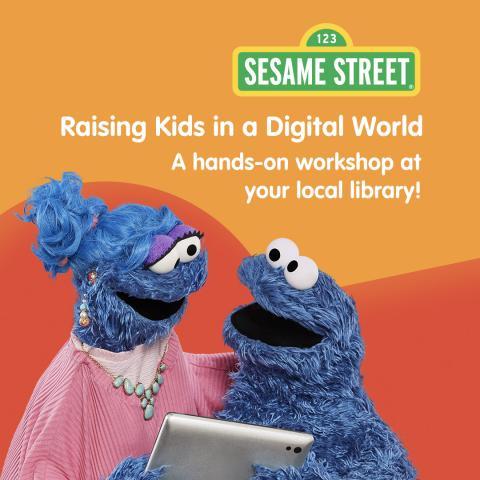 Raising Kids in a Digital World with image of Cookie Monster